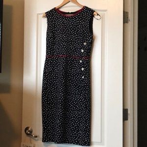 Midi polka dot dress